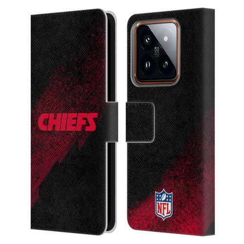 NFL Kansas City Chiefs Logo Blur Leather Book Wallet Case Cover For Xiaomi 14