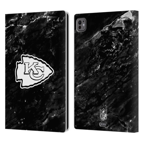 NFL Kansas City Chiefs Artwork Marble Leather Book Wallet Case Cover For Apple iPad Pro 11 M4 2024