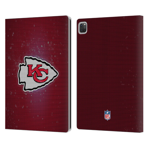 NFL Kansas City Chiefs Artwork LED Leather Book Wallet Case Cover For Apple iPad Pro 13 M4 2024