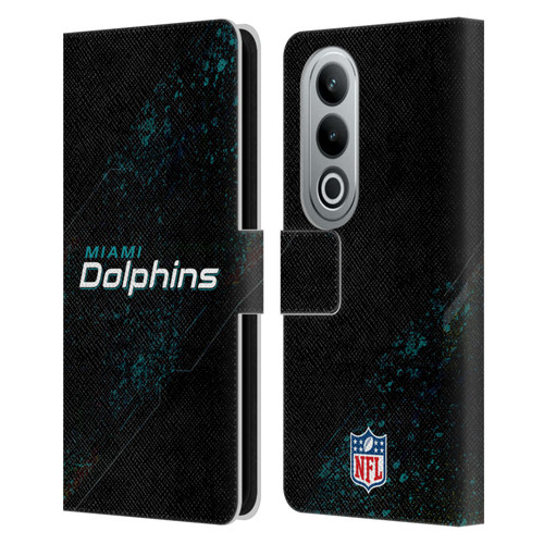 NFL Miami Dolphins Logo Blur Leather Book Wallet Case Cover For OPPO OnePlus Ace 3V 5G