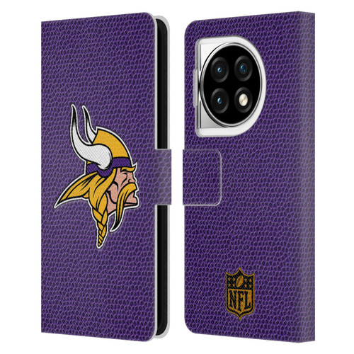 NFL Minnesota Vikings Logo Football Leather Book Wallet Case Cover For OPPO OnePlus Ace 3 5G