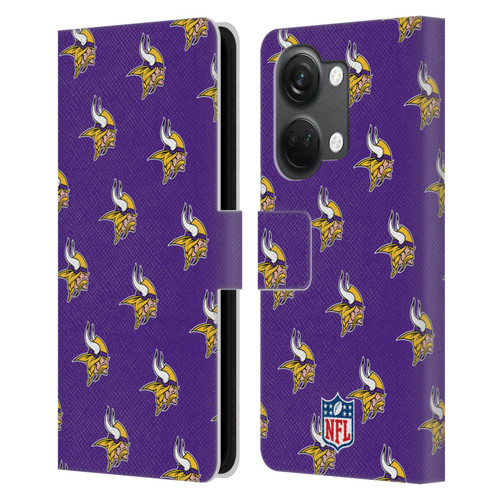 NFL Minnesota Vikings Artwork Patterns Leather Book Wallet Case Cover For OnePlus Nord 3 5G