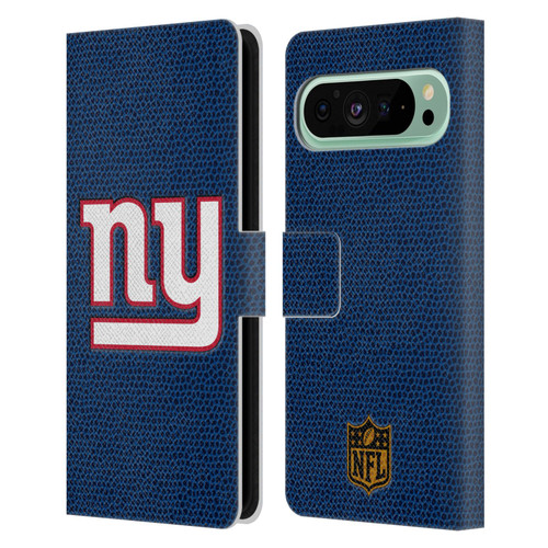NFL New York Giants Logo Football Leather Book Wallet Case Cover For Google Pixel 9 Pro XL