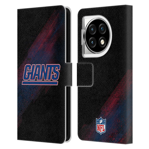 NFL New York Giants Logo Blur Leather Book Wallet Case Cover For OPPO OnePlus Ace 3 5G