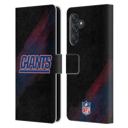 NFL New York Giants Logo Blur Leather Book Wallet Case Cover For Samsung Galaxy M55 5G