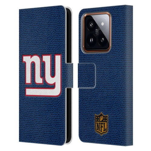 NFL New York Giants Logo Football Leather Book Wallet Case Cover For Xiaomi 14