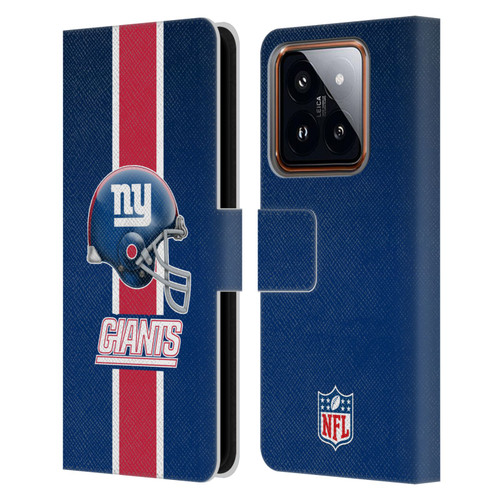 NFL New York Giants Logo Helmet Leather Book Wallet Case Cover For Xiaomi 14