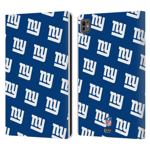 NFL New York Giants Artwork Patterns Leather Book Wallet Case Cover For Apple iPad Pro 11 M4 2024