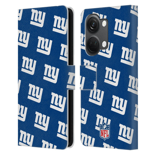 NFL New York Giants Artwork Patterns Leather Book Wallet Case Cover For OnePlus Nord 3 5G