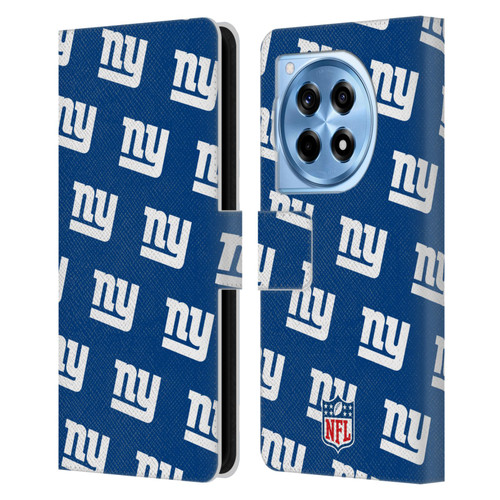 NFL New York Giants Artwork Patterns Leather Book Wallet Case Cover For OnePlus 12R