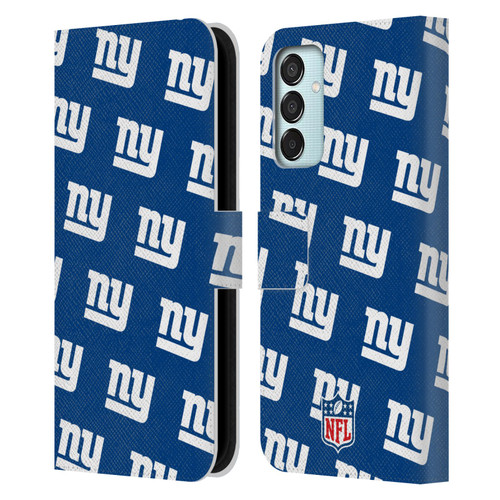 NFL New York Giants Artwork Patterns Leather Book Wallet Case Cover For Samsung Galaxy M15/F15 5G