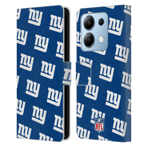NFL New York Giants Artwork Patterns Leather Book Wallet Case Cover For Xiaomi Redmi Note 13/13 Pro 5G