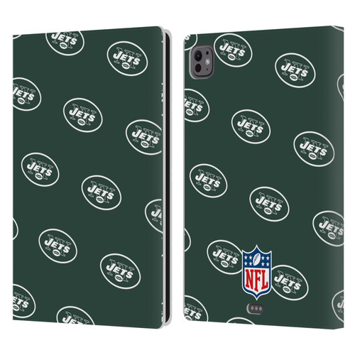 NFL New York Jets Artwork Patterns Leather Book Wallet Case Cover For Apple iPad Pro 11 M4 2024