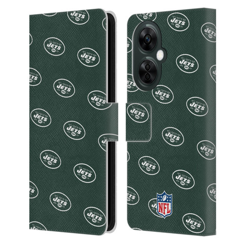 NFL New York Jets Artwork Patterns Leather Book Wallet Case Cover For OnePlus Nord CE 3 Lite 5G