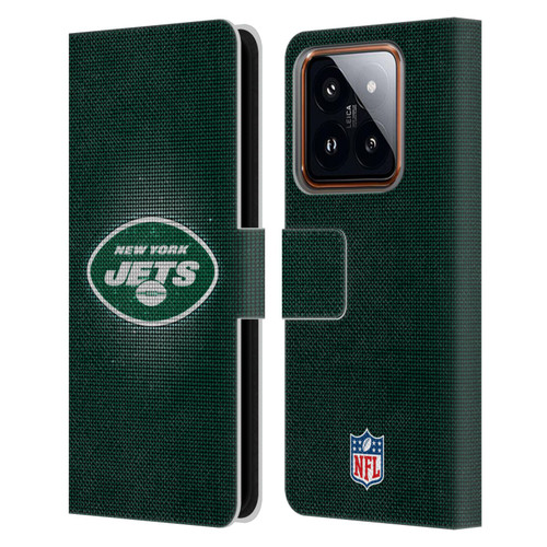 NFL New York Jets Artwork LED Leather Book Wallet Case Cover For Xiaomi 14