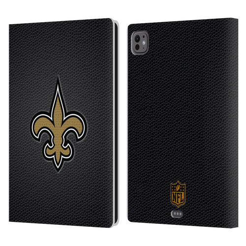 NFL New Orleans Saints Logo Football Leather Book Wallet Case Cover For Apple iPad Pro 11 M4 2024