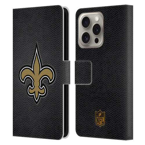 NFL New Orleans Saints Logo Football Leather Book Wallet Case Cover For Apple iPhone 16 Pro NFL New Orleans Saints Logo Football Leather Book Wallet Case Cover For Apple iPhone 16 Pro