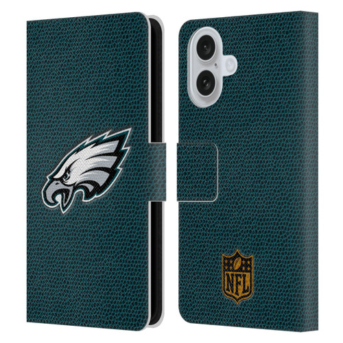 NFL Philadelphia Eagles Logo Football Leather Book Wallet Case Cover For Apple iPhone 16