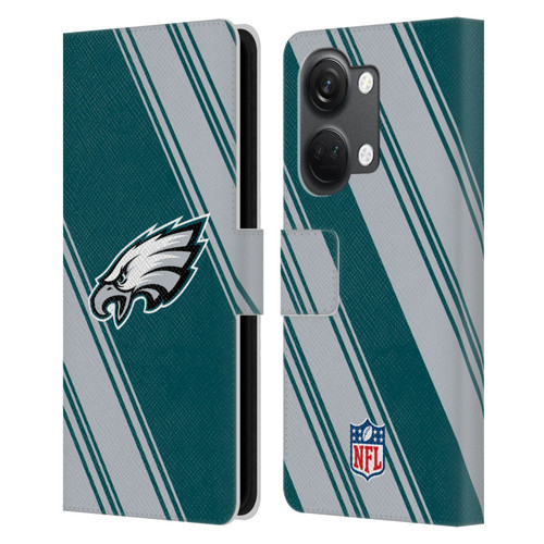 NFL Philadelphia Eagles Artwork Stripes Leather Book Wallet Case Cover For OnePlus Nord 3 5G