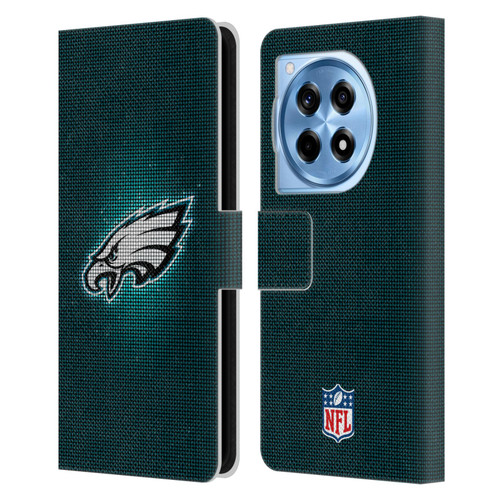 NFL Philadelphia Eagles Artwork LED Leather Book Wallet Case Cover For OnePlus 12R