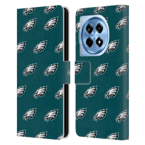 NFL Philadelphia Eagles Artwork Patterns Leather Book Wallet Case Cover For OnePlus 12R