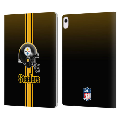 NFL Pittsburgh Steelers Logo Helmet Leather Book Wallet Case Cover For Apple iPad Air 13 2024