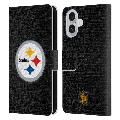 NFL Pittsburgh Steelers Logo Football Leather Book Wallet Case Cover For Apple iPhone 16