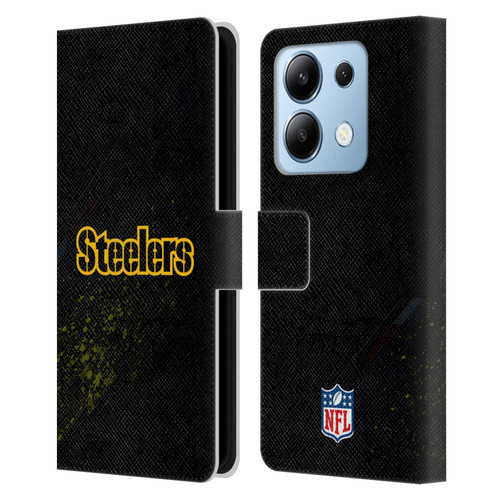 NFL Pittsburgh Steelers Logo Blur Leather Book Wallet Case Cover For Xiaomi Redmi Note 13/13 Pro 5G