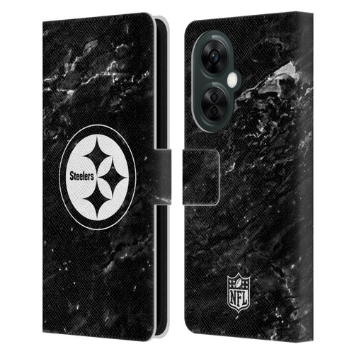 NFL Pittsburgh Steelers Artwork Marble Leather Book Wallet Case Cover For OnePlus Nord CE 3 Lite 5G