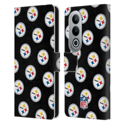 NFL Pittsburgh Steelers Artwork Patterns Leather Book Wallet Case Cover For OPPO OnePlus Ace 3V 5G