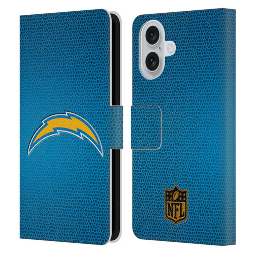 NFL Los Angeles Chargers Logo Football Leather Book Wallet Case Cover For Apple iPhone 16