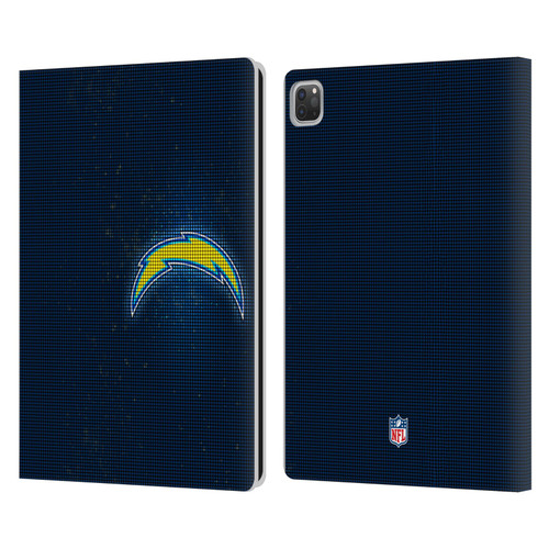 NFL Los Angeles Chargers Artwork LED Leather Book Wallet Case Cover For Apple iPad Pro 13 M4 2024