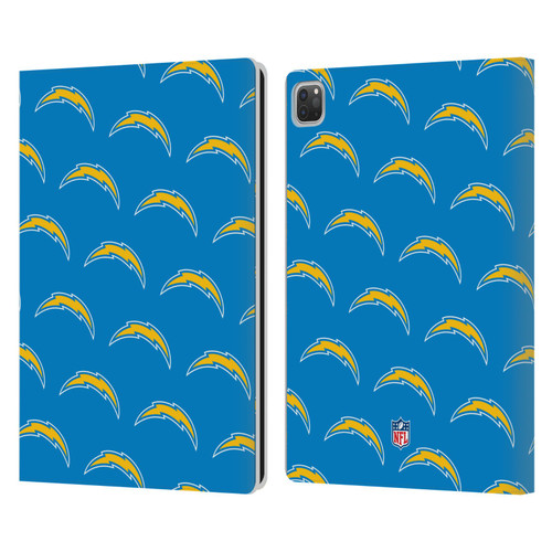 NFL Los Angeles Chargers Artwork Patterns Leather Book Wallet Case Cover For Apple iPad Pro 13 M4 2024