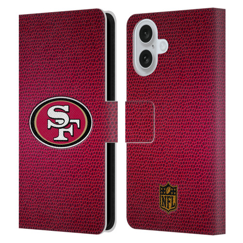 NFL San Francisco 49Ers Logo Football Leather Book Wallet Case Cover For Apple iPhone 16