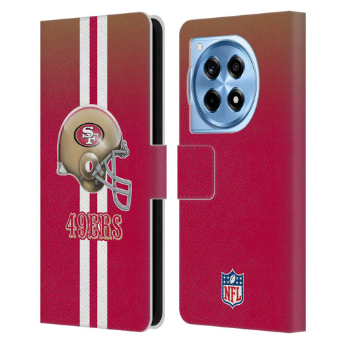 NFL San Francisco 49Ers Logo Helmet Leather Book Wallet Case Cover For OnePlus 12R