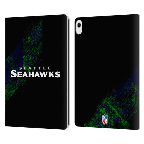 NFL Seattle Seahawks Logo Blur Leather Book Wallet Case Cover For Apple iPad Air 13 2024
