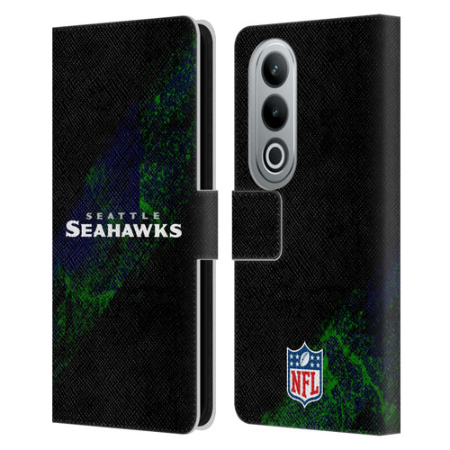 NFL Seattle Seahawks Logo Blur Leather Book Wallet Case Cover For OPPO OnePlus Ace 3V 5G
