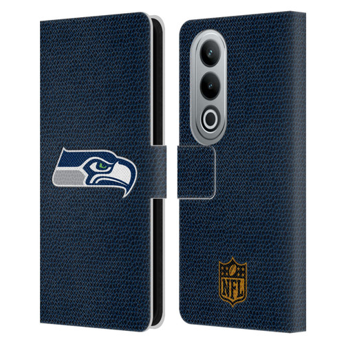 NFL Seattle Seahawks Logo Football Leather Book Wallet Case Cover For OPPO OnePlus Ace 3V 5G