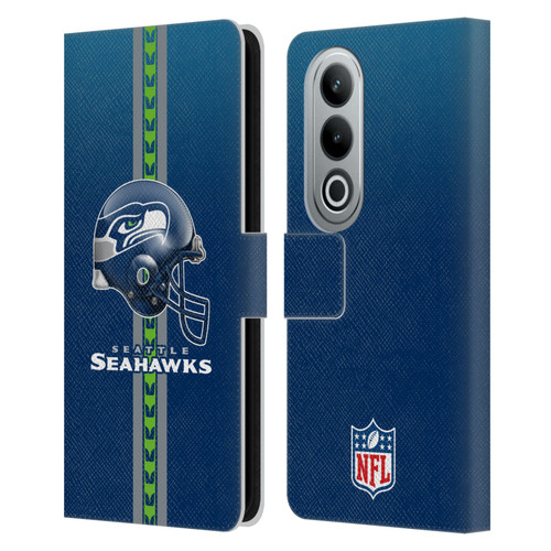 NFL Seattle Seahawks Logo Helmet Leather Book Wallet Case Cover For OPPO OnePlus Ace 3V 5G