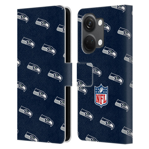 NFL Seattle Seahawks Artwork Patterns Leather Book Wallet Case Cover For OnePlus Nord 3 5G