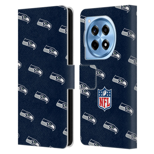 NFL Seattle Seahawks Artwork Patterns Leather Book Wallet Case Cover For OnePlus 12R