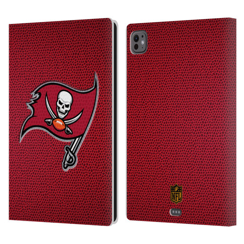 NFL Tampa Bay Buccaneers Logo Football Leather Book Wallet Case Cover For Apple iPad Pro 11 M4 2024