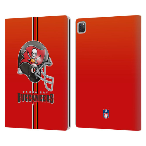 NFL Tampa Bay Buccaneers Logo Helmet Leather Book Wallet Case Cover For Apple iPad Pro 13 M4 2024