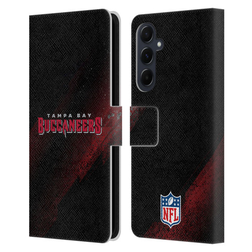 NFL Tampa Bay Buccaneers Logo Blur Leather Book Wallet Case Cover For Samsung Galaxy A55 5G
