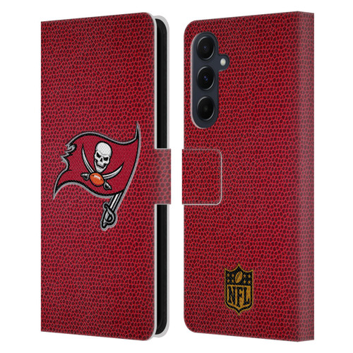NFL Tampa Bay Buccaneers Logo Football Leather Book Wallet Case Cover For Samsung Galaxy A55 5G