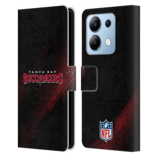 NFL Tampa Bay Buccaneers Logo Blur Leather Book Wallet Case Cover For Xiaomi Redmi Note 13/13 Pro 5G