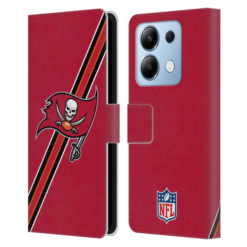 NFL Tampa Bay Buccaneers Logo Stripes Leather Book Wallet Case Cover For Xiaomi Redmi Note 13/13 Pro 5G