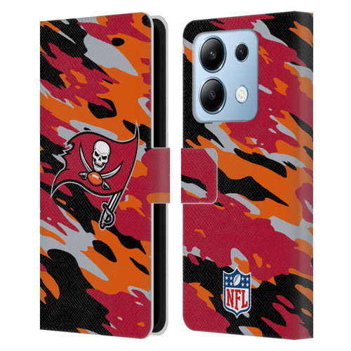 NFL Tampa Bay Buccaneers Logo Camou Leather Book Wallet Case Cover For Xiaomi Redmi Note 13/13 Pro 5G