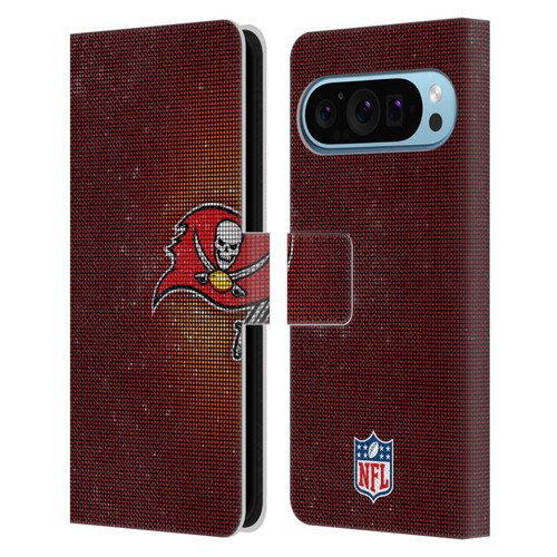 NFL Tampa Bay Buccaneers Artwork LED Leather Book Wallet Case Cover For Google Pixel 9 / Pixel 9 Pro