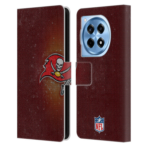NFL Tampa Bay Buccaneers Artwork LED Leather Book Wallet Case Cover For OnePlus 12R